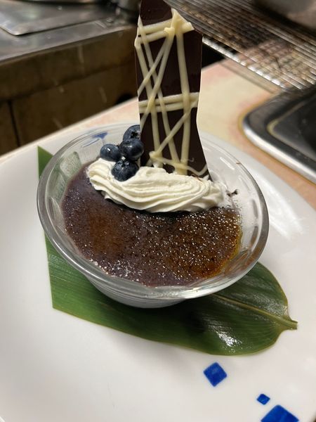 Blueberry Creme Brulee